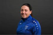 13 February 2022; Coach Aoibh Hall during a DLR Waves squad portraits session at the UCD Bowl in Belfield, Dublin. Photo by Stephen McCarthy/Sportsfile