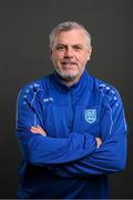 13 February 2022; U17 manager Alan Dodd during a DLR Waves squad portraits session at the UCD Bowl in Belfield, Dublin. Photo by Stephen McCarthy/Sportsfile