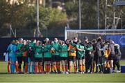16 February 2022; Republic of Ireland players and officials after the Pinatar Cup match between Republic of Ireland and Poland at La Manga in Murcia, Spain. Photo by Silvestre Szpylma/Sportsfile
