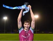 16 February 2022; NUI Galway captain Matthew Tierney lifts the cup after the Electric Ireland HE GAA Sigerson Cup Final match between NUI Galway and University of Limerick at IT Carlow in Carlow. Photo by Piaras Ó Mídheach/Sportsfile