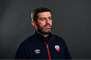 15 February 2022; Manager Tommy Barrett during the Treaty United FC squad portraits session at UL North Pavillion in Limerick. Photo by Eóin Noonan/Sportsfile