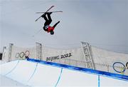 17 February 2022; Rafael Kreienbuehl of Switzerland during the Mens Freeski Halfpipe Qualification event on day 13 of the Beijing 2022 Winter Olympic Games at Genting Snow Park in Zhangjiakou, China. Photo by Ramsey Cardy/Sportsfile