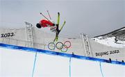 17 February 2022; Binghan He of China during the Mens Freeski Halfpipe Qualification event on day 13 of the Beijing 2022 Winter Olympic Games at Genting Snow Park in Zhangjiakou, China. Photo by Ramsey Cardy/Sportsfile