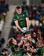 4 February 2022; Oisín Dowling of Connacht during the United Rugby Championship match between Ulster and Connacht at Kingspan Stadium in Belfast. Photo by Brendan Moran/Sportsfile