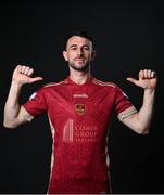 16 February 2022; Conor O’Keeffe during a Galway United FC squad portrait session at the Connacht Hotel in Galway. Photo by Seb Daly/Sportsfile