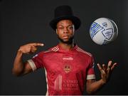 16 February 2022; Jordan Adeyemo during a Galway United FC squad portrait session at the Connacht Hotel in Galway. Photo by Seb Daly/Sportsfile