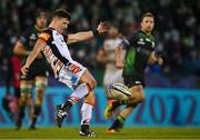 15 January 2022; Freddie Burns of Leicester Tigers during the Heineken Champions Cup Pool B match between Connacht and Leicester Tigers at The Sportsground in Galway. Photo by Brendan Moran/Sportsfile