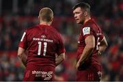 18 December 2021; Peter O’Mahony of Munster, right, with Keith Earls during the Heineken Champions Cup Pool B match between Munster and Castres Olympique at Thomond Park in Limerick. Photo by Brendan Moran/Sportsfile