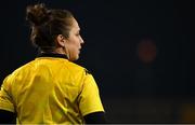18 December 2021; Assistant referee Sara Cox during the Heineken Champions Cup Pool B match between Munster and Castres Olympique at Thomond Park in Limerick. Photo by Brendan Moran/Sportsfile