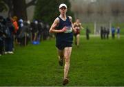 16 February 2022; Jamie Byrne of Wesley College, competing in the intermediate boys' 4500m during the Irish Life Health Leinster Schools Cross Country Championships at Santry Demesne in Dublin. Photo by Sam Barnes/Sportsfile
