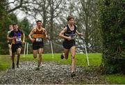 16 February 2022; Tom Bolton of Belvedere College, right, competing in the intermediate boys' 4500m during the Irish Life Health Leinster Schools Cross Country Championships at Santry Demesne in Dublin. Photo by Sam Barnes/Sportsfile