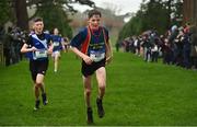 16 February 2022; Jack Ruane of Scoil uí Mhuirí, competing in the minor boys' 2000m during the Irish Life Health Leinster Schools Cross Country Championships at Santry Demesne in Dublin. Photo by Sam Barnes/Sportsfile