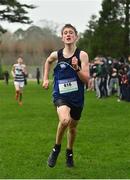 16 February 2022; George Sevastopulo of Mount Temple, on his way to winning the minor boys' 2000m during the Irish Life Health Leinster Schools Cross Country Championships at Santry Demesne in Dublin. Photo by Sam Barnes/Sportsfile