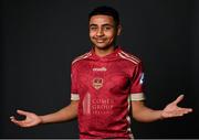 16 February 2022; Ronan Bambara during a Galway United FC squad portrait session at the Connacht Hotel in Galway. Photo by Seb Daly/Sportsfile