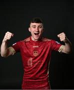 16 February 2022; Edward McCarthy during a Galway United FC squad portrait session at the Connacht Hotel in Galway. Photo by Seb Daly/Sportsfile