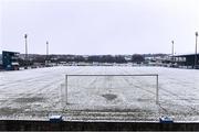 18 February 2022; A general view of the Finn Park pitch before the postponement of the SSE Airtricity League Premier Division match between Finn Harps and Drogheda United in Ballybofey, Donegal. Photo by Piaras Ó Mídheach/Sportsfile