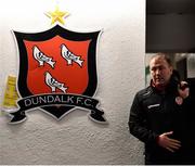 18 February 2022; Derry City assistant manager Alan Reynolds arrives before the SSE Airtricity League Premier Division match between Dundalk and Derry City at Oriel Park in Dundalk, Louth. Photo by Ben McShane/Sportsfile