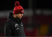 18 February 2022; Munster head coach Johann van Graan before the United Rugby Championship match between Munster and Edinburgh at Thomond Park in Limerick. Photo by Brendan Moran/Sportsfile