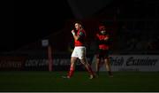 18 February 2022; Dave Kilcoyne of Munster runs out before making his 200th appearance for the province in the United Rugby Championship match between Munster and Edinburgh at Thomond Park in Limerick. Photo by Brendan Moran/Sportsfile