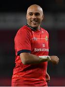 18 February 2022; Simon Zebo of Munster during the United Rugby Championship match between Munster and Edinburgh at Thomond Park in Limerick. Photo by Brendan Moran/Sportsfile