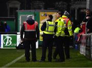 18 February 2022; Memebrs of An Garda Síochána during the SSE Airtricity League First Division match between Bray Wanderers and Cork City at Carlisle Grounds in Bray, Wicklow. Photo by David Fitzgerald/Sportsfile