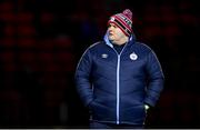 18 February 2022; Shelbourne equipment manager Graham Watson during the SSE Airtricity League Premier Division match between Shelbourne and St Patrick's Athletic at Tolka Park in Dublin. Photo by Stephen McCarthy/Sportsfile