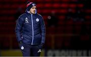 18 February 2022; Shelbourne coach Joey O'Brien during the SSE Airtricity League Premier Division match between Shelbourne and St Patrick's Athletic at Tolka Park in Dublin. Photo by Stephen McCarthy/Sportsfile