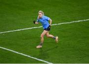19 February 2022; Nicole Owens of Dublin celebrates after scoring her side's first goal during the Lidl Ladies Football National League Division 1 match between Dublin and Cork at Croke Park in Dublin. Photo by Stephen McCarthy/Sportsfile