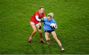 19 February 2022; Nicole Owens of Dublin in action against Meabh Cahalane of Cork during the Lidl Ladies Football National League Division 1 match between Dublin and Cork at Croke Park in Dublin. Photo by Stephen McCarthy/Sportsfile