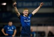 19 February 2022; Jamie Osborne of Leinster reacts during the United Rugby Championship match between Leinster and Ospreys at RDS Arena in Dublin. Photo by Harry Murphy/Sportsfile