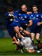 19 February 2022; Seán Cronin of Leinster is tackled by Michael Collins of Ospreys during the United Rugby Championship match between Leinster and Ospreys at RDS Arena in Dublin. Photo by David Fitzgerald/Sportsfile