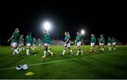 19 February 2022; Republic of Ireland players warm-up before the Pinatar Cup Semi-Final match between Republic of Ireland and Russia at La Manga in Murcia, Spain. Photo by Manuel Queimadelos/Sportsfile