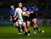 19 February 2022; Seán Cronin of Leinster is tackled by Michael Collins of Ospreys during the United Rugby Championship match between Leinster and Ospreys at RDS Arena in Dublin. Photo by David Fitzgerald/Sportsfile