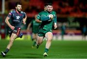 19 February 2022; Sammy Arnold of Connacht on his way to scoring a try during the United Rugby Championship match between Scarlets and Connacht at Parc y Scarlets in Llanelli, Wales. Photo by Chris Fairweather/Sportsfile