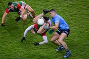 19 February 2022; Diarmuid O’Connor of Mayo in action against Brian Howard of Dublin during the Allianz Football League Division 1 match between Dublin and Mayo at Croke Park in Dublin. Photo by Stephen McCarthy/Sportsfile