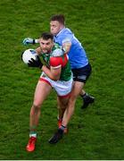 19 February 2022; Aidan O’Shea of Mayo in action against Lorcan O'Dell of Dublin during the Allianz Football League Division 1 match between Dublin and Mayo at Croke Park in Dublin. Photo by Stephen McCarthy/Sportsfile