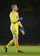 19 February 2022; Republic of Ireland goalkeeper Megan Walsh after the Pinatar Cup Semi-Final match between Republic of Ireland and Russia at La Manga in Murcia, Spain. Photo by Manuel Queimadelos/Sportsfile
