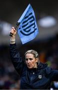 19 February 2022; Assistant referee Joy Neville during the United Rugby Championship match between Leinster and Ospreys at RDS Arena in Dublin. Photo by Harry Murphy/Sportsfile