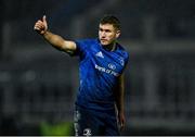 19 February 2022; Jordan Larmour of Leinster  during the United Rugby Championship match between Leinster and Ospreys at RDS Arena in Dublin. Photo by Harry Murphy/Sportsfile