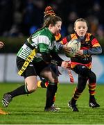 19 February 2022; Action from Balbriggan RFC and Railway Union/ Lansdowne FC during Bank of Ireland Half-Time Minis at the United Rugby Championship match between Leinster and Ospreys at RDS Arena in Dublin. Photo by Harry Murphy/Sportsfile