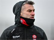 20 February 2022; Derry manager Rory Gallagher before the Allianz Football League Division 2 match between Derry and Cork at Derry GAA Centre of Excellence in Owenbeg, Derry. Photo by Sam Barnes/Sportsfile