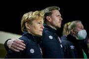 19 February 2022; Republic of Ireland head coach Vera Pauw before the Pinatar Cup Semi-Final match between Republic of Ireland and Russia at La Manga in Murcia, Spain. Photo by Manuel Queimadelos/Sportsfile