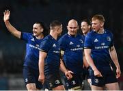 19 February 2022; James Lowe of Leinster after the United Rugby Championship match between Leinster and Ospreys at RDS Arena in Dublin. Photo by David Fitzgerald/Sportsfile