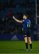 19 February 2022; Jordan Larmour of Leinster during the United Rugby Championship match between Leinster and Ospreys at RDS Arena in Dublin. Photo by David Fitzgerald/Sportsfile