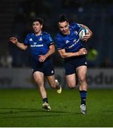 19 February 2022; James Lowe of Leinster during the United Rugby Championship match between Leinster and Ospreys at RDS Arena in Dublin. Photo by David Fitzgerald/Sportsfile