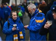 19 February 2022; Leinster supporters enjoy refreshments during the United Rugby Championship match between Leinster and Ospreys at RDS Arena in Dublin. Photo by David Fitzgerald/Sportsfile