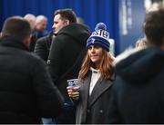 19 February 2022; Leinster supporters enjoy refreshments during the United Rugby Championship match between Leinster and Ospreys at RDS Arena in Dublin. Photo by David Fitzgerald/Sportsfile