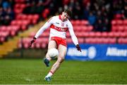20 February 2022; Lachlan Murray of Derry during the Allianz Football League Division 2 match between Derry and Cork at Derry GAA Centre of Excellence in Owenbeg, Derry. Photo by Sam Barnes/Sportsfile