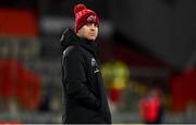 18 February 2022; Munster head coach Johann van Graan before the United Rugby Championship match between Munster and Edinburgh at Thomond Park in Limerick. Photo by Brendan Moran/Sportsfile