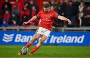 18 February 2022; Ben Healy of Munster during the United Rugby Championship match between Munster and Edinburgh at Thomond Park in Limerick. Photo by Brendan Moran/Sportsfile